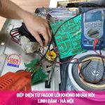 Sửa bếp điện từ Fagor không nhận nồi tại Linh Đàm, Bếp 2 từ-2 hồng ngoại